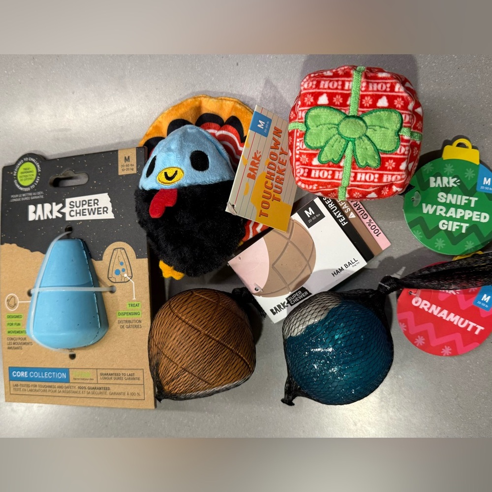 Bark Box Super Chewer Dog Toys Combination Lot of 5 Medium 20-50 lb Size